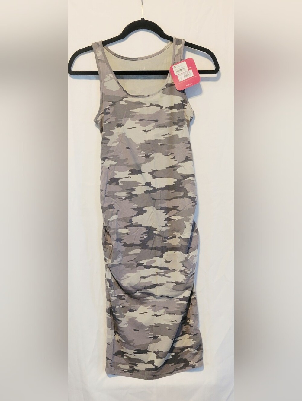 ISABEL MATERNITY by Isabel & Ingrid Sz XS Gray Camo Maxi Tank Dress